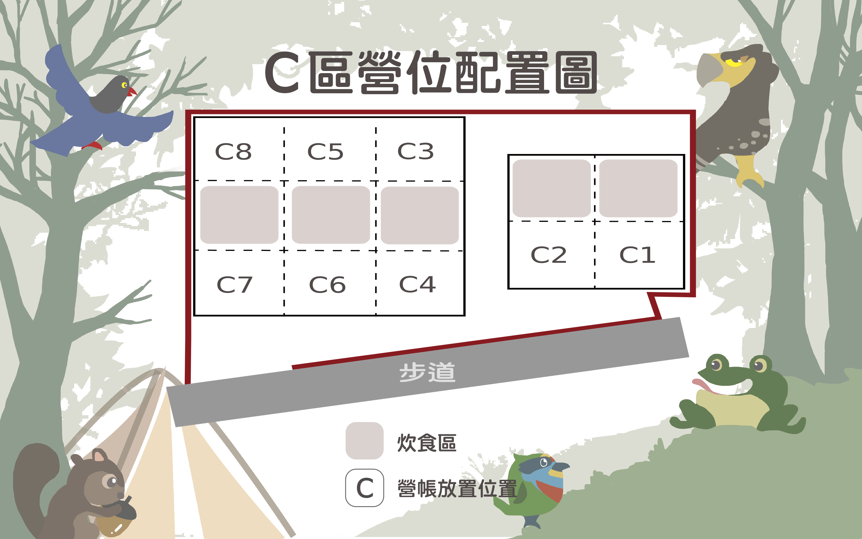 C區營位配置圖
