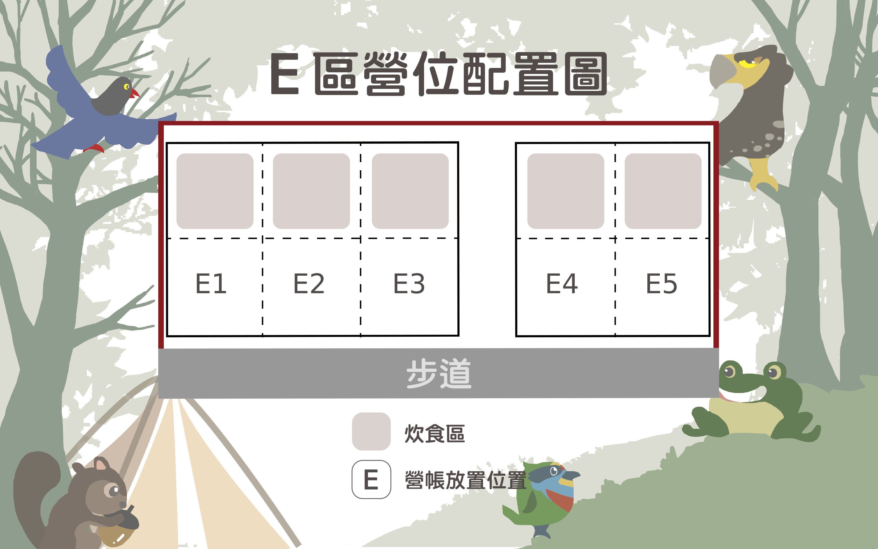 E區營位配置圖