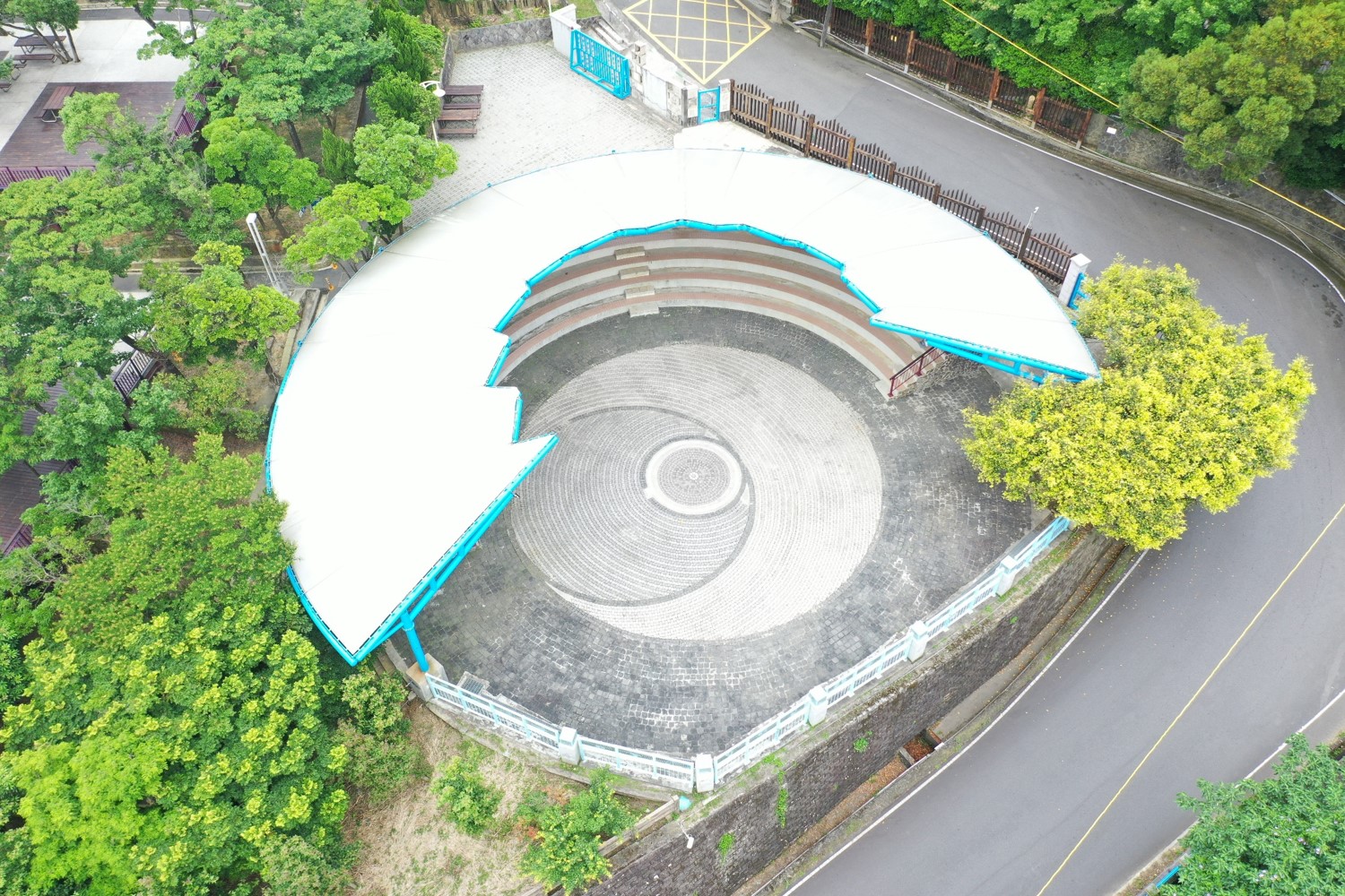 圓形廣場實景